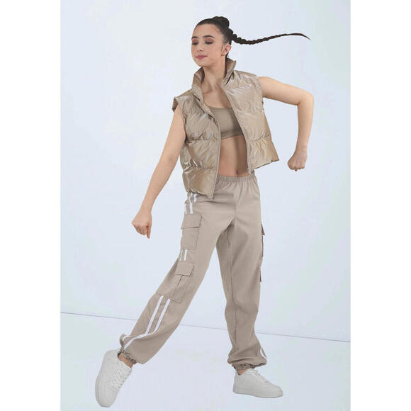 Weismann Liquid Puffer Vest Size S Champagne Zip Up Sleeveless Womens Winter - Picture 1 of 4